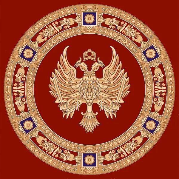 Εκκλησιαστικό Χαλί κόκκινο με δικέφαλο αετό 1002 τετράγωνο