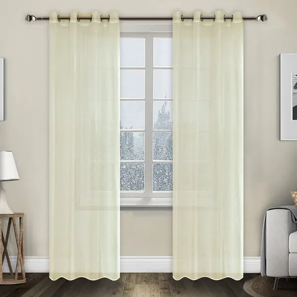 Έτοιμη Κουρτίνα Με Τρουκς 140cm x 270cm K1004-BEIGE 4 RM