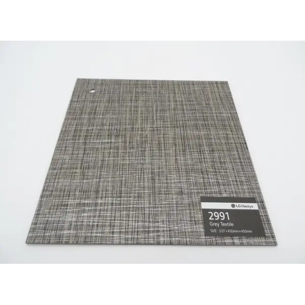 Βινυλικό Πλακίδιο LG Hausys Decotile 2991 Grey Textile