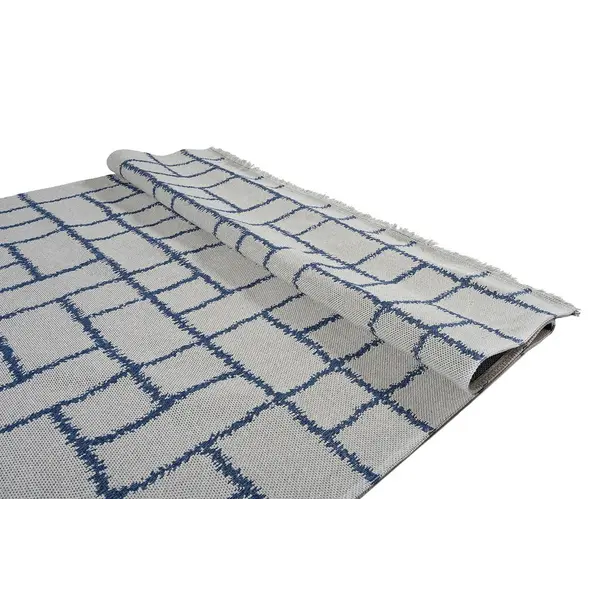 Βαμβακερό χαλί Ecokilim 22338 Grey Navy