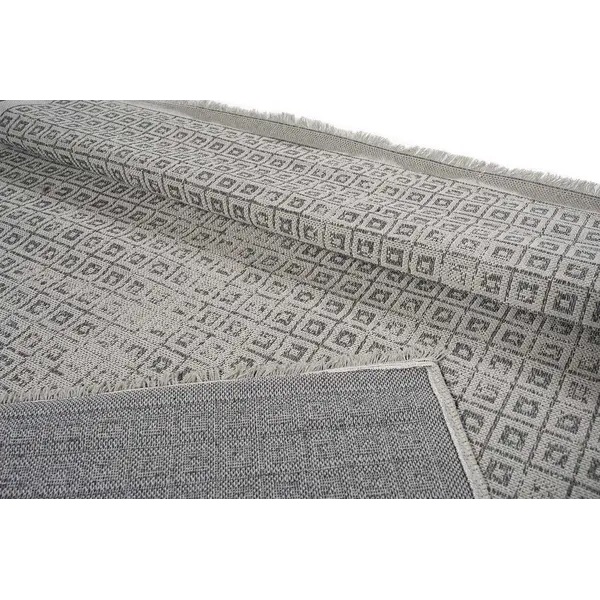 Βαμβακερό χαλί Ecokilim 22347 Grey Anthracite