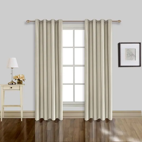 Έτοιμη Κουρτίνα Με Τρουκς 140cm x 270cm 7000-BEIGE 2  RM