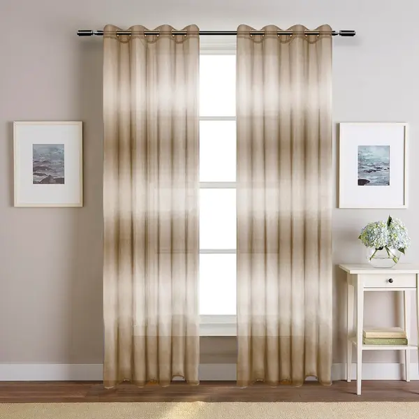 Έτοιμη Κουρτίνα Με τρουκς 140cm x 270cm G001-BEIGE 2