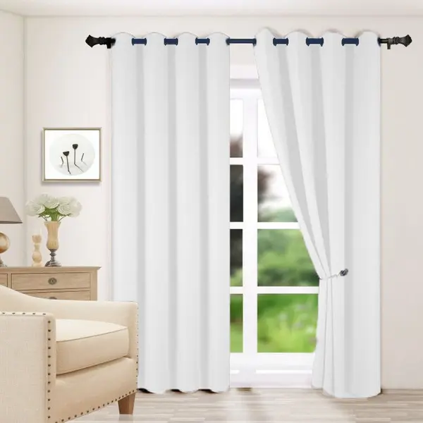 Έτοιμη Κουρτίνα Με Τρουκς 140cm x 270cm HS026-BIANCO 1