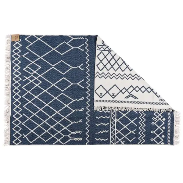 Βαμβακερό κιλίμι Aria Art-Kilim ARIA 22301 BLUE