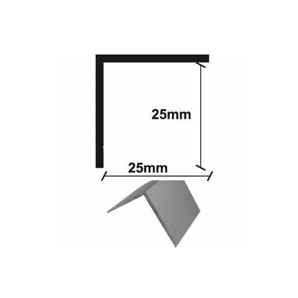 ΠΡΟΦΙΛ ΑΛΟΥΜΙΝΙΟΥ ΓΩΝΙΑ ΛΕΙΑ 25x25x275mm