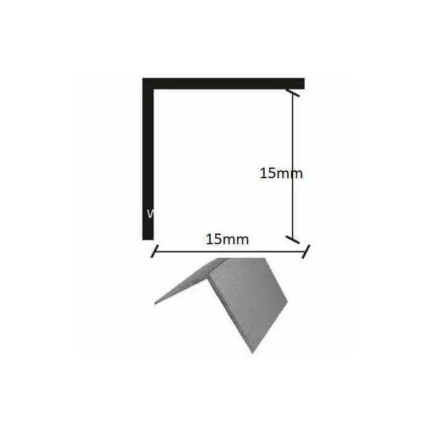 ΠΡΟΦΙΛ ΑΛΟΥΜΙΝΙΟΥ ΓΩΝΙΑ ΛΕΙΑ 15x15x275mm