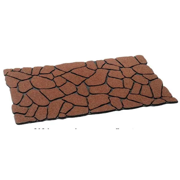 Ποδόμακτρο Ecomat 012 Brown cleanscrape flagstone 45cm x 75cm