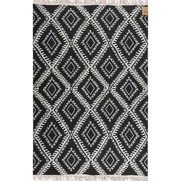 Βαμβακερό κιλίμι Aria Art-Kilim ARIA 22997 BLACK