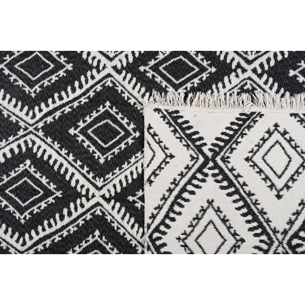 Βαμβακερό κιλίμι Aria Art-Kilim ARIA 22997 BLACK