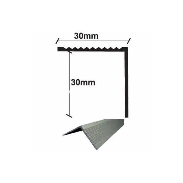 ΠΡΟΦΙΛ ΑΛΟΥΜΙΝΙΟΥ ΓΩΝΙΑ ΜΕ ΓΡΑΜΜΕΣ 30x30x275mm