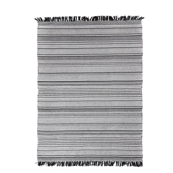 Χαλι Urban Cotton Kilim Samaira Black White -  Royal Carpet