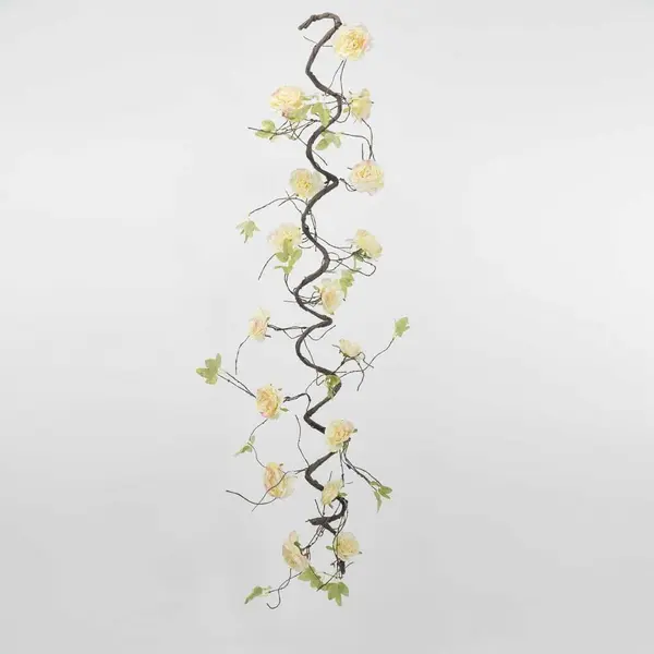 Supergreens Τεχνητή Γιρλάντα Παιώνια Μπεζ 300 εκ.