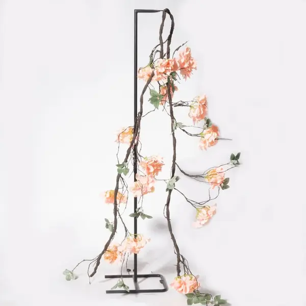 Supergreens Τεχνητή Γιρλάντα Ορτανσία Ροζ 300 εκ.