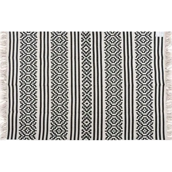 Βαμβακερό κιλίμι Aria Art-Kilim 22296 BLACK