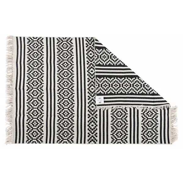 Βαμβακερό κιλίμι Aria Art-Kilim 22296 BLACK