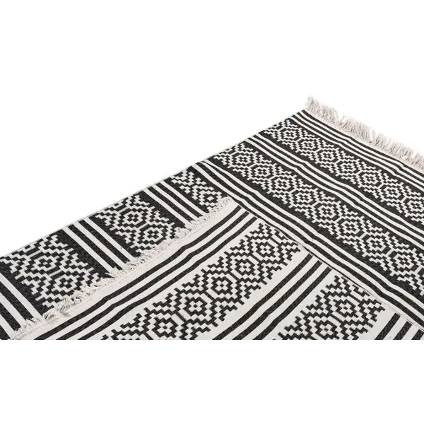 Βαμβακερό κιλίμι Aria Art-Kilim 22296 BLACK