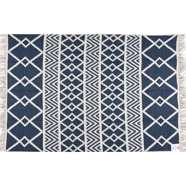 Βαμβακερό κιλίμι Aria Art-Kilim 22995 BLUE