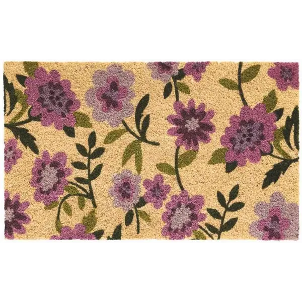 Πατάκι Ruco Print 644 Flowers Purple 45 x 75