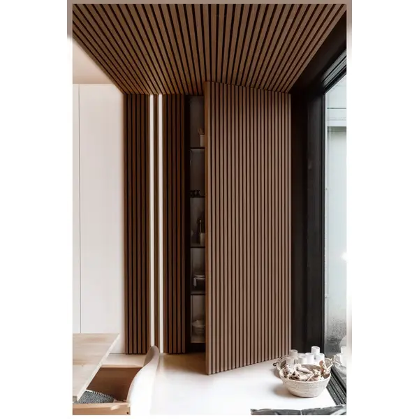 PS PANEL ΜΕ 3D ΠΗΧΑΚΙΑ 08 RESIDENCE 21/122 mm  DARK BROWN OAK