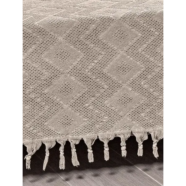 Κουβέρτα Πικέ Ζακάρ TIFOON BEIGE 