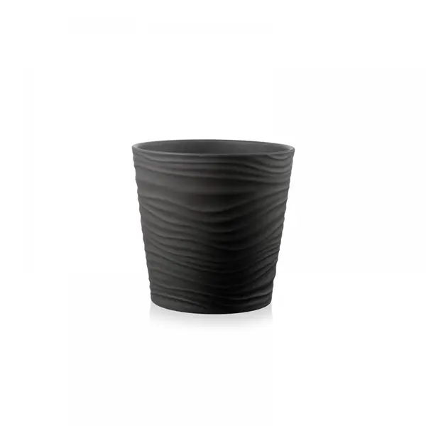 Supergreens Κασπώ Κεραμικό Μαύρο 14x14x14 εκ.