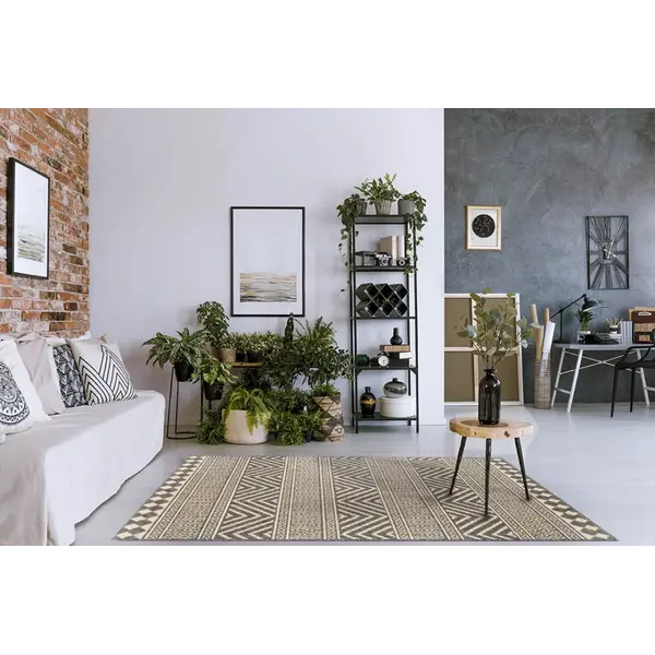 ΧΑΛΙ ETHNIK  7525D  GREY-ECRU