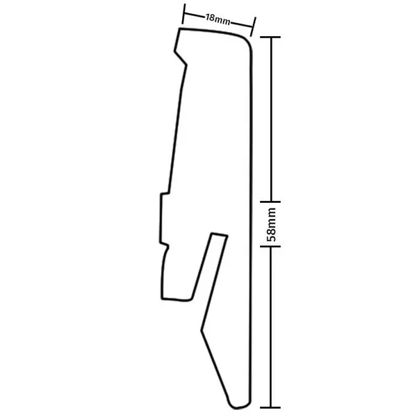 ΠΕΡΒΑΖΙ LAMINATE Z078 18Χ58X2600mm 91061Z078 NewPlan