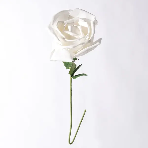 Supergreens Τεχνητό Κλωνάρι Τριαντάφυλλο Λευκό 115 εκ. Φ50