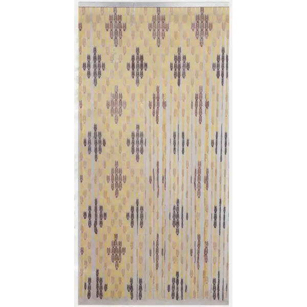 Κουρτίνα Πόρτας Φυλλαράκι Καρώ Decor