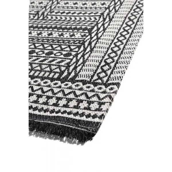 Βαμβακερό Χαλί Casa Cotton 22094 Black -  067x140 cm Royal Carpet