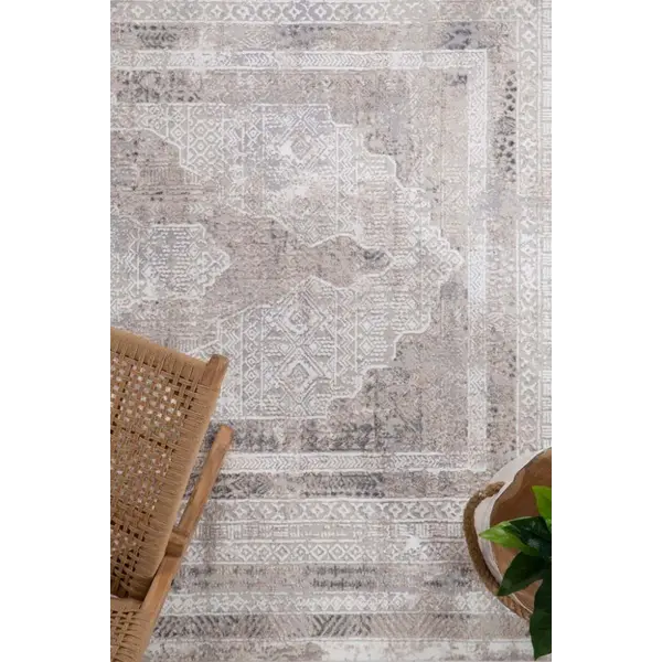 Μοντέρνο Χαλί Infinity 5915B Grey White Royal Carpet