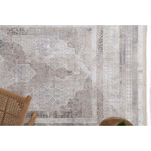 Μοντέρνο Χαλί Infinity 5915B Grey White Royal Carpet