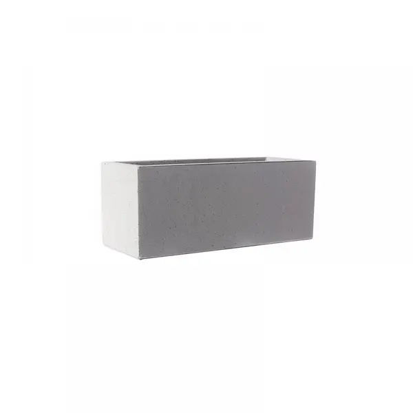 Supergreens Γλάστρα Πήλινη Ορθογώνια "Stone" Γκρι S 50x20x20 εκ.