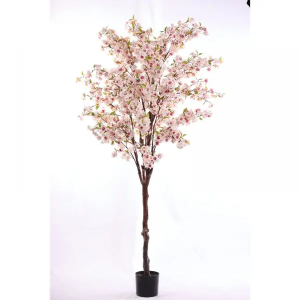 Supergreens Τεχνητό Δέντρο Κερασιά "Prunus" Ροζ 120x120x220 εκ.