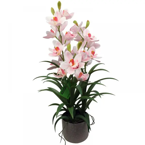Supergreens Τεχνητό Φυτό Ορχιδέα "Cymbidium Orchid" Ροζ 70 εκ.