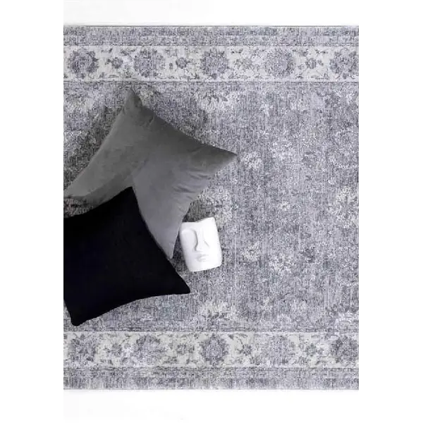 Χαλί Ανάγλυφο ezzo Verona New B012AZ9 LIGHT GREY
