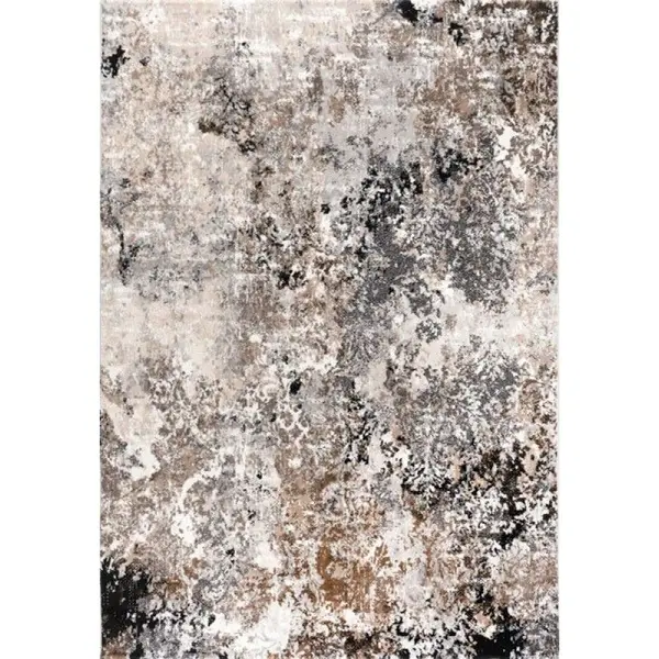 Χαλί Estia 4871 BLACK BEIGE