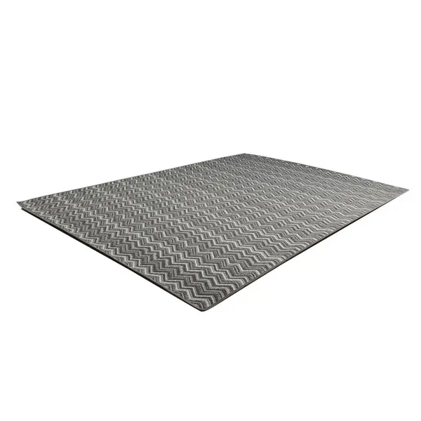 Ψάθινο χαλί Breeze 191/98 Μπεζ σκούρο-γκρι Zik Zak με το μέτρο - Colore Colori