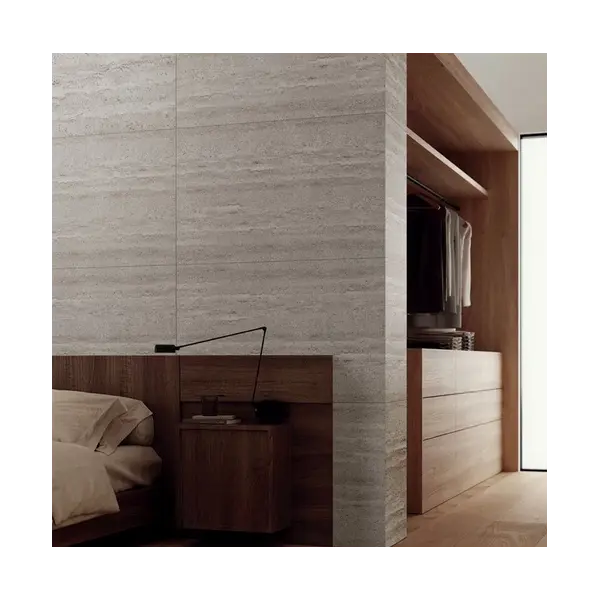 Επένδυση τοίχου Πέτρα 3D Stone Travertine Andrer Grey