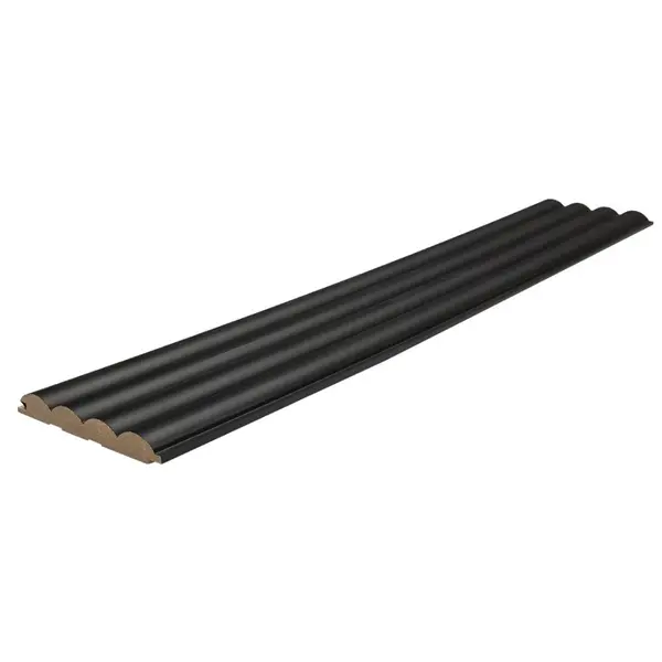 MDF PANEL ME 3D ΠΗΧΑΚΙΑ 805090 WAVE ST 16/119/2750mm BLACK EDITION