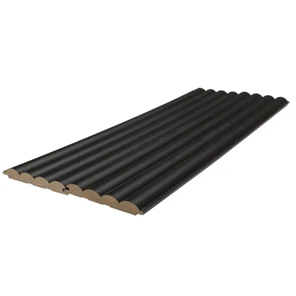 MDF PANEL ME 3D ΠΗΧΑΚΙΑ 805090 WAVE ST 16/119/2750mm BLACK EDITION
