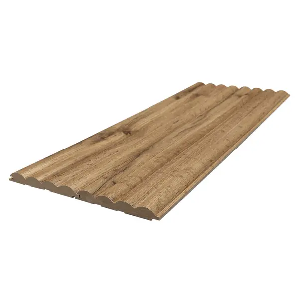 MDF PANEL ΜΕ 3D ΠΗΧΑΚΙΑ 808090 WAVE ST 16/119/2750mm PECAN