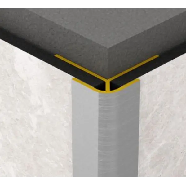ΠΡΟΦΙΛ ΑΛΟΥΜΙΝΙΟΥ ΕΞΩΤΕΡΙΚΗ ΓΩΝΙΑ OVAL  Ν04 16mm ΓΙΑ PVC WALL PANEL NewPlan