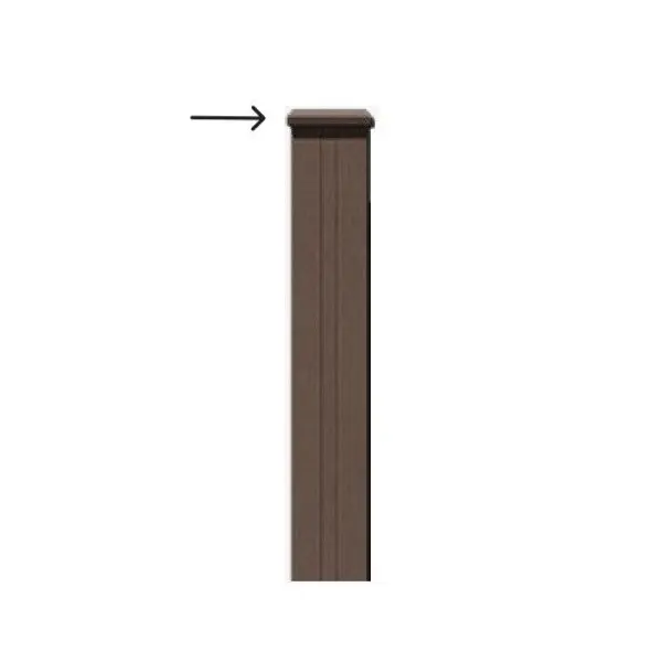 Καπάκι κολώνας για σύστημα περιφραξης Dune Brown