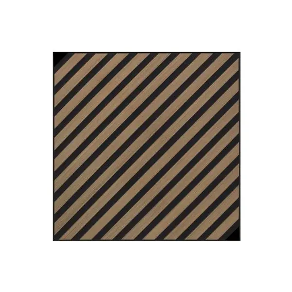 Acoustic Panel Wall Diagonal Chocolate 102581 60x60cm