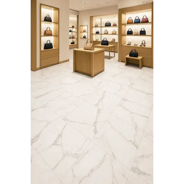 BASIC LVT ΒΙΝΥΛΙΚΟ ΠΛΑΚΑΚΙ 2mm CALACATTA MARBLE 38567