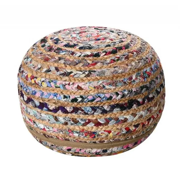Κάθισμα Πουφ Jute Pouf Chindi 40x40x20