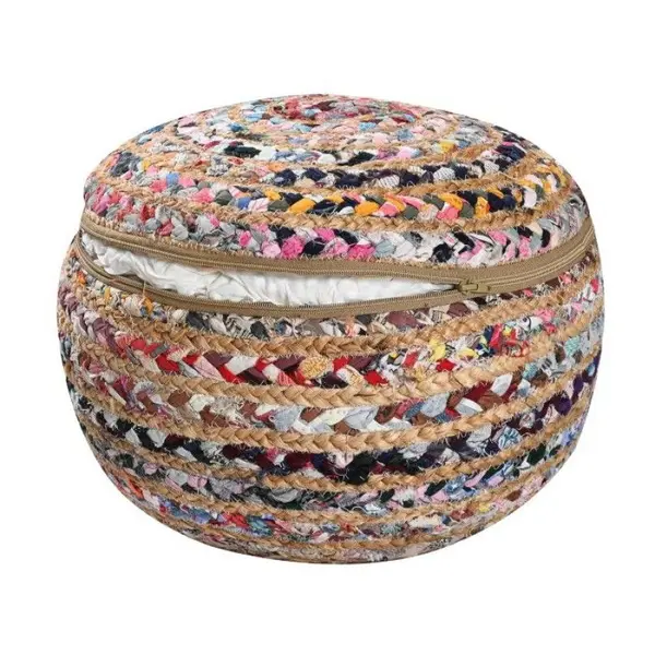 Κάθισμα Πουφ Jute Pouf Chindi 40x40x20