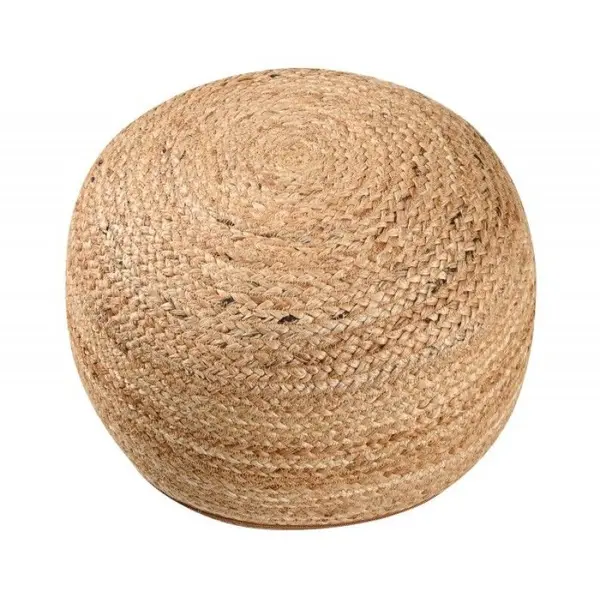 Κάθισμα Πουφ Jute Pouf Natural 40x40x20 με φερμουάρ